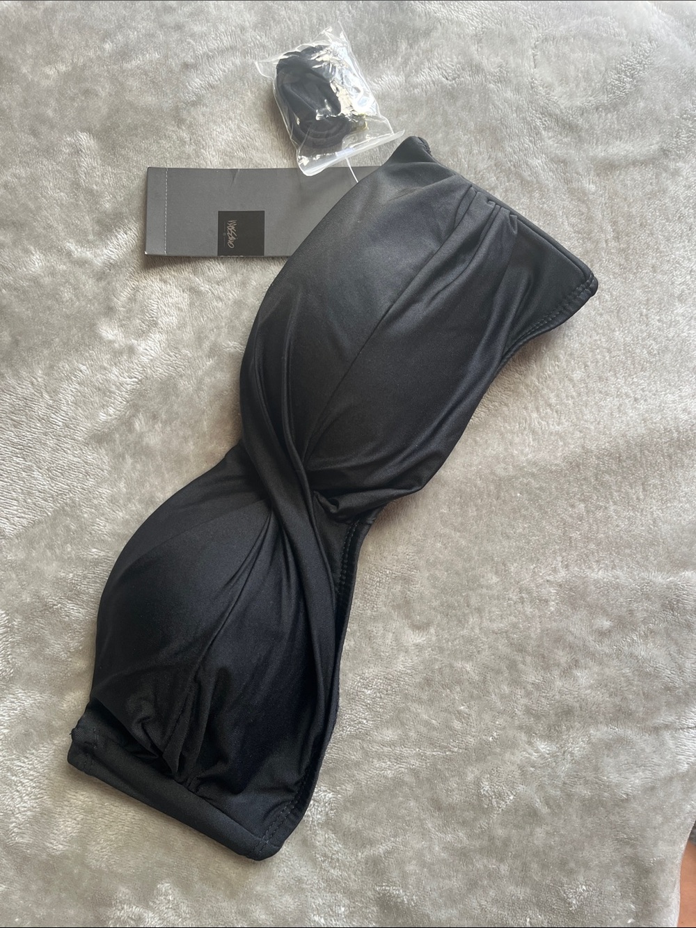 Mossimo Supply Co. Black Strapless Bikini Top Small